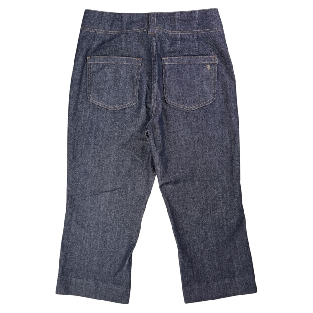 Anthropologie Pilcro Front Seam Cropped Jeans Dark Blue Size 29P Petite EUC - Picture 5 of 14